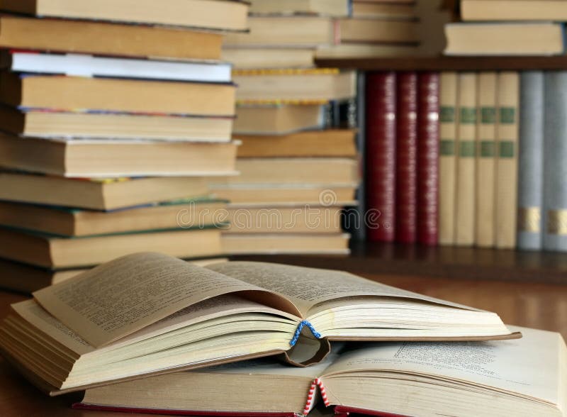 Many old books royalty free stock images