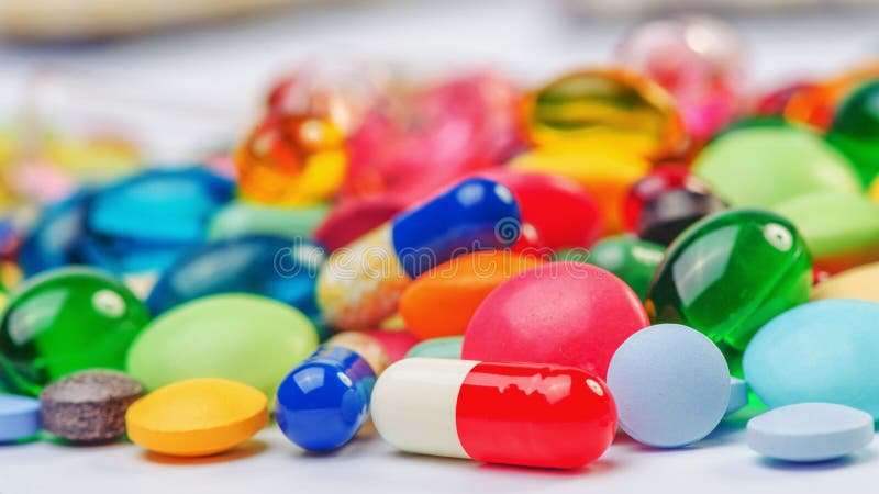 Many pills and tablets