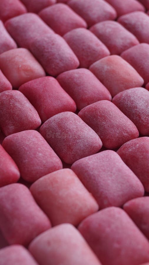 Many Pink Chewing Gums As Background, Closeup Stock Image Image of