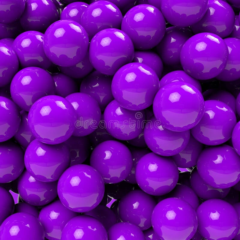 Many Purple Ball Background Studio Stock Illustration Illustration of