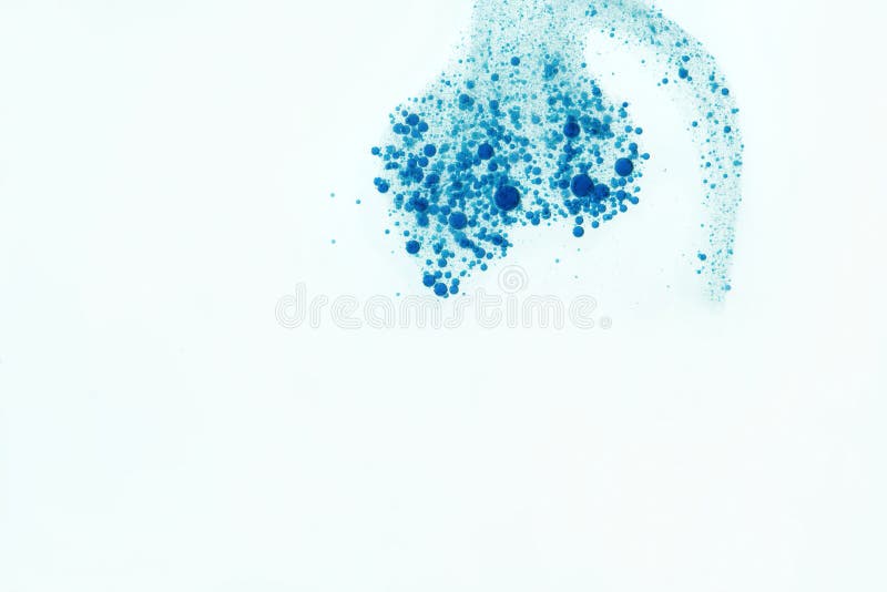 Blue fizz bubbles