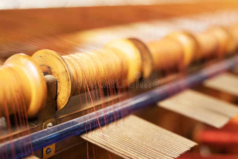 Many spool of threads stock image. Image of warping 153381713