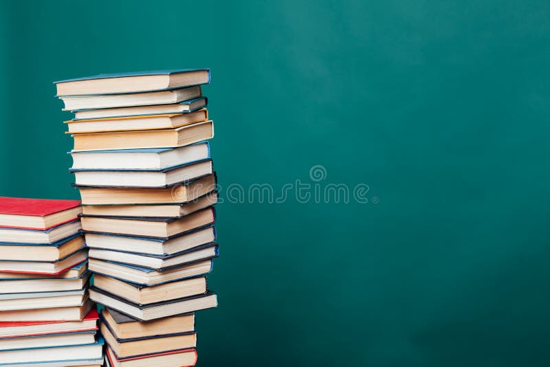 Many Stacks of Educational Books To Study in the University Library As ...