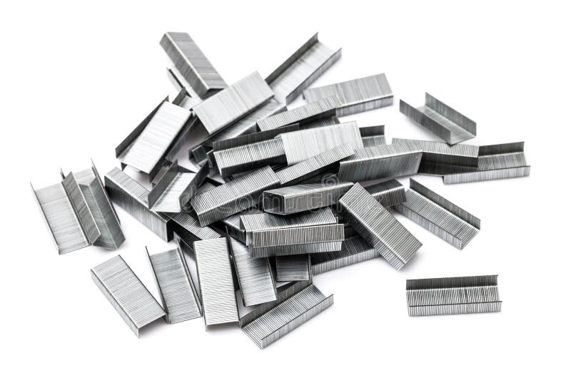 Many staple stock image. Image of background, close, stationery 29068861
