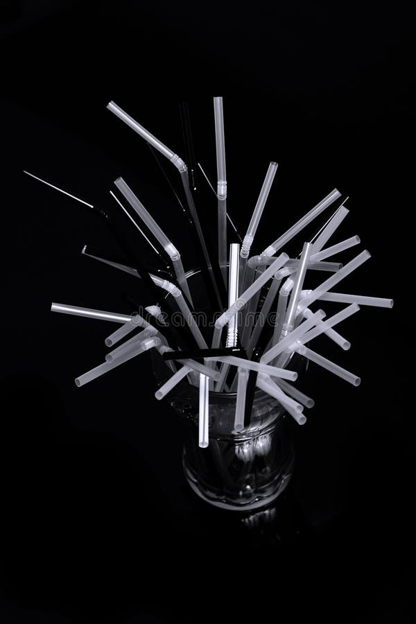 Many straws in a glass royalty free stock images Many straws in a glass royalty free stock images