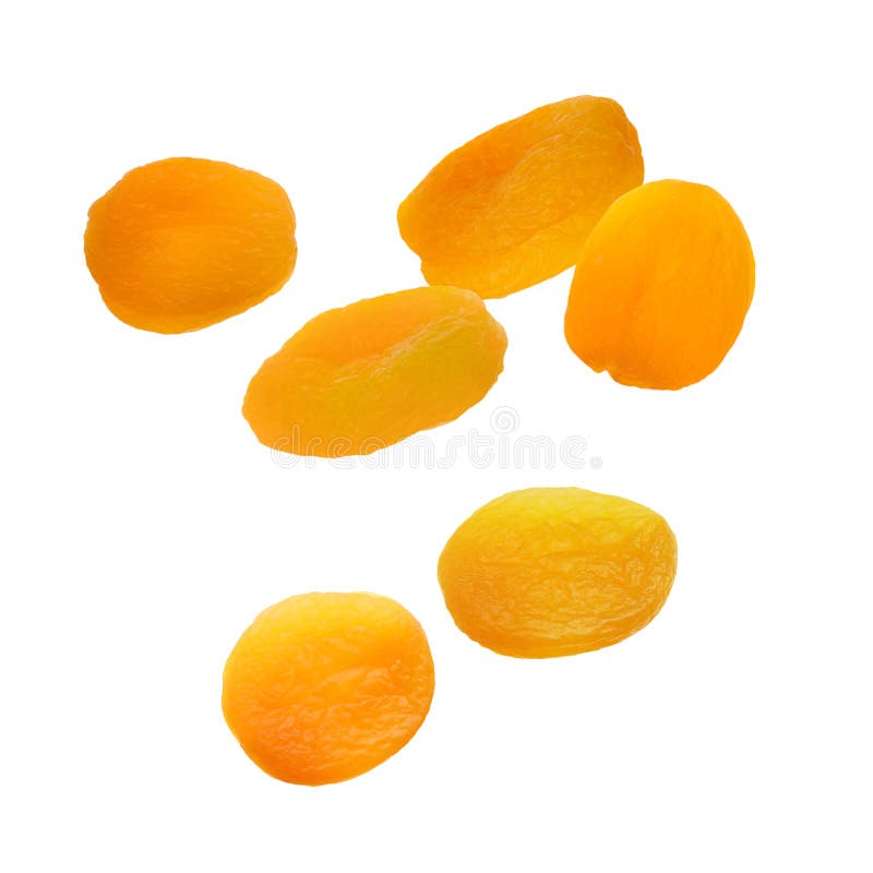 Many Tasty Dried Apricots on White Background Stock Photo Image of