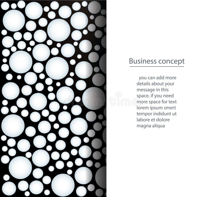 Many white circle on black background vector illustration vector illustration