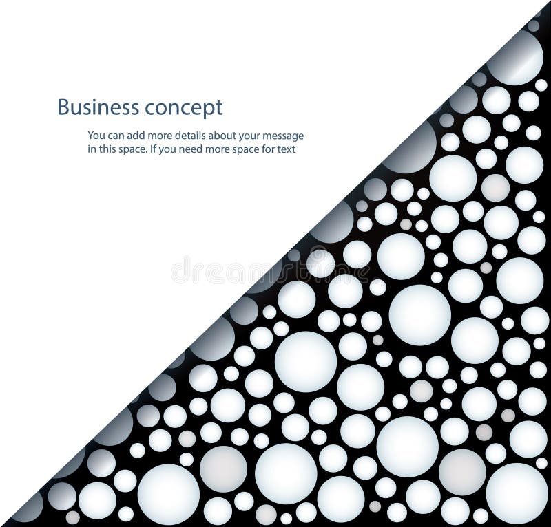 Many white circle on black background vector illustration stock illustration