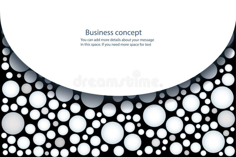 Many white circle on black background vector illustration stock illustration