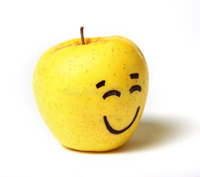 Manzana feliz de la sonrisa