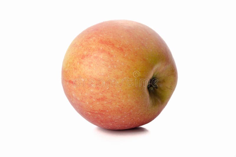Manzana roja fresca aislada en blanco Con ruta de recorte