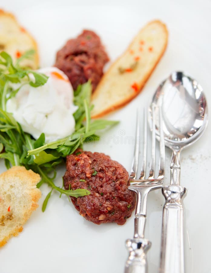 Manzo tartare immagini stock libere da diritti