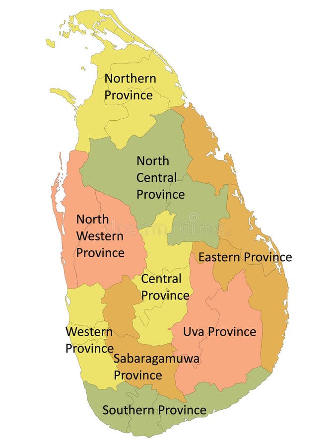 Provinces In Sri Lanka Map