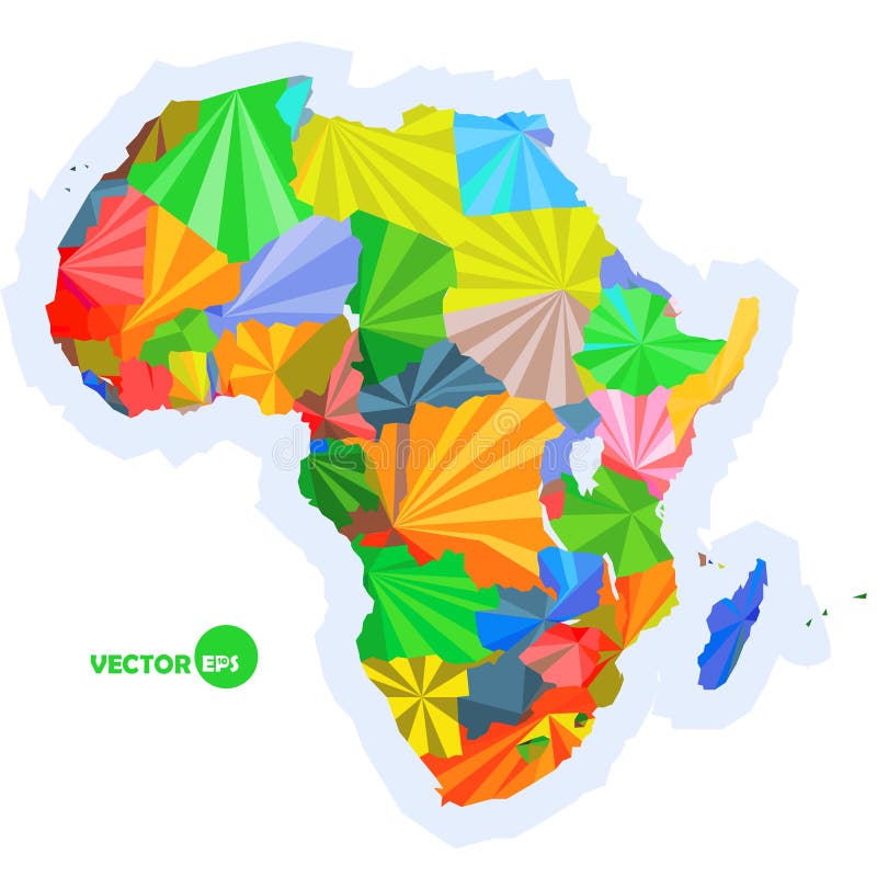 Map of Africa. concept map with countries Colorful Africa map, abstract background design infographic, Africa map in royalty free illustration Map of Africa. concept map with countries Colorful Africa map, abstract background design infographic, Africa map in royalty free illustration