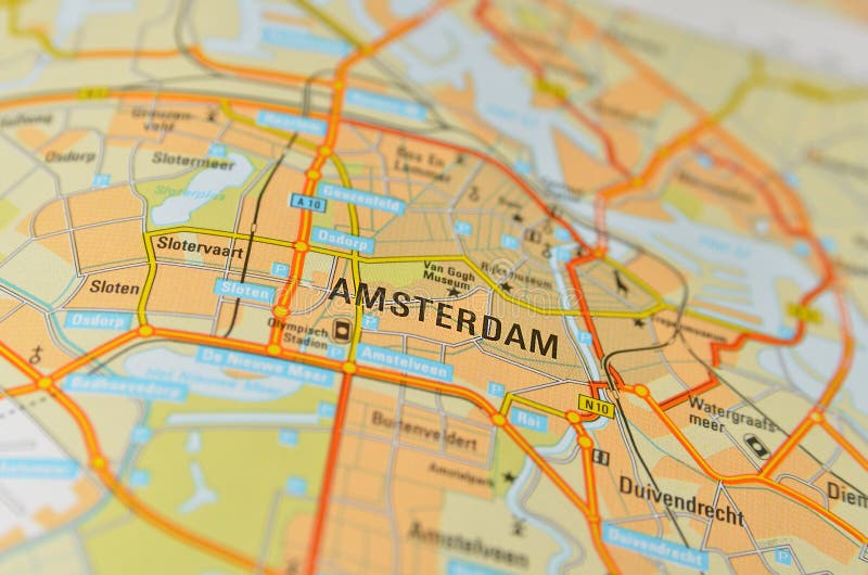 Amsterdam Map In Europe United States Map