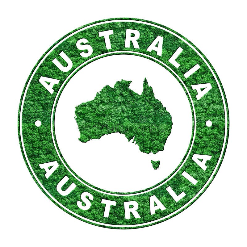 Map of Australia, CO2 Emission Concept Stock Photo Image of