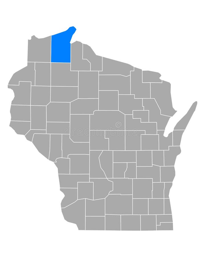 Map of Bayfield in Wisconsin Stock Vector Illustration of bayfield