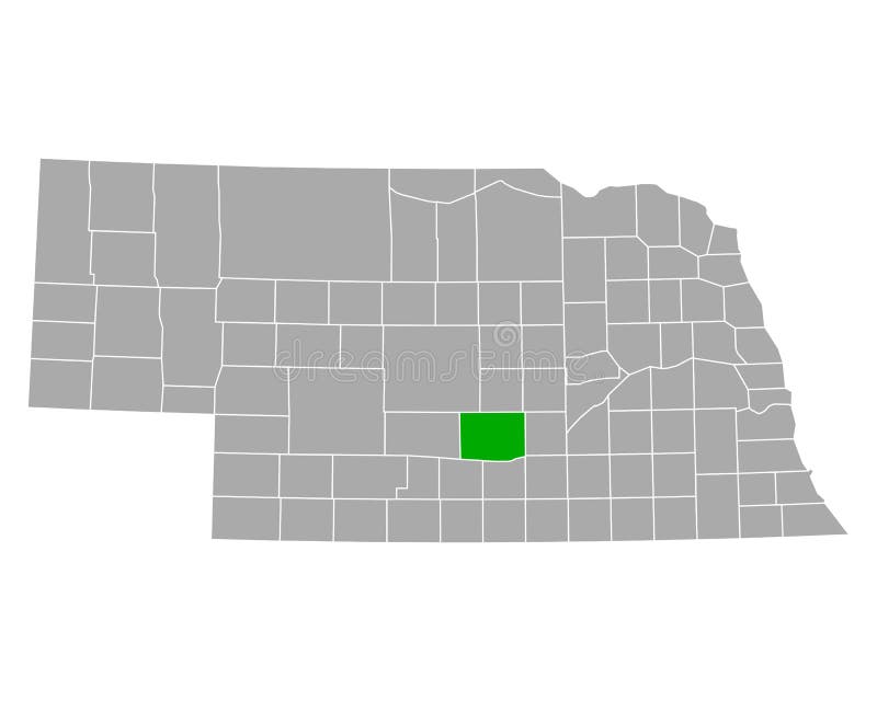 Map Of Buffalo In Nebraska Stock Vector Illustration Of Location