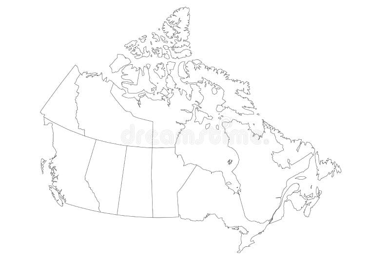 Blank Map Of Canada Provinces