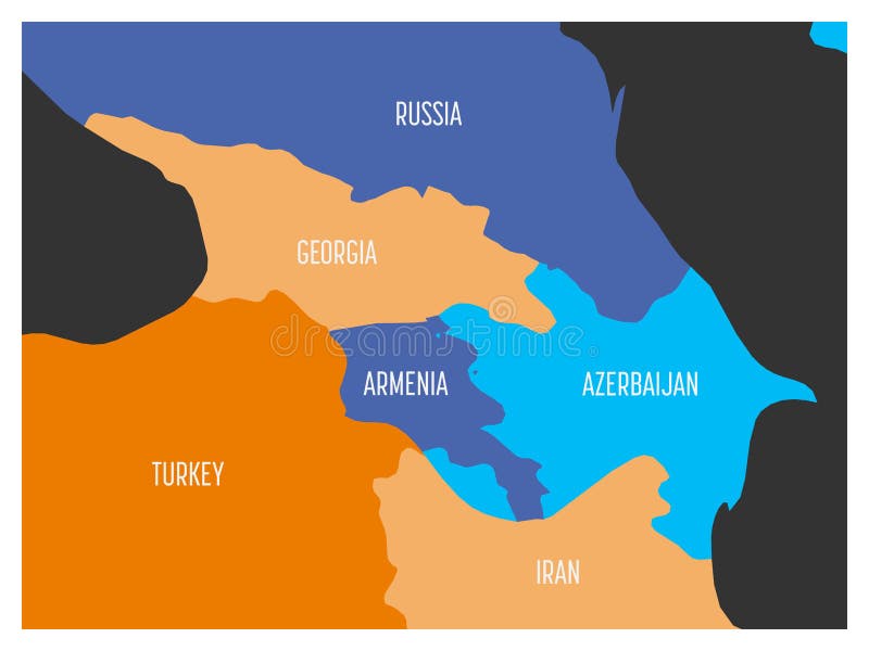 Vector Map of Armenia Political