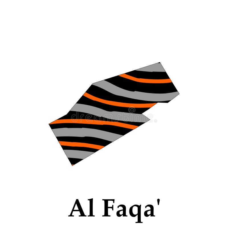 map-city-of-al-faqa-vector-design-template-national-borders-and