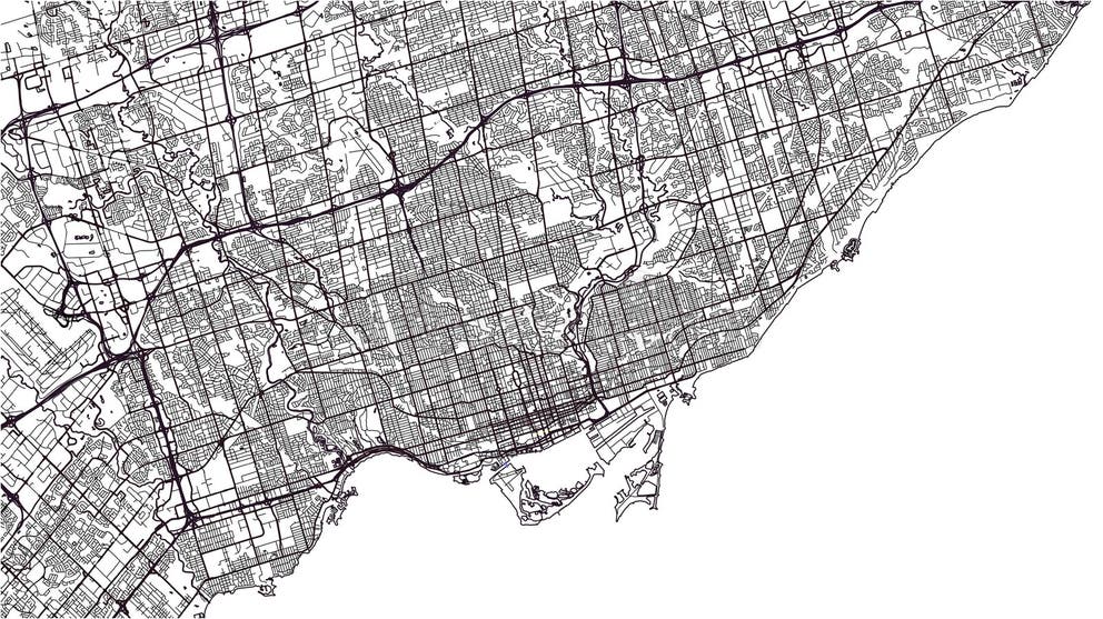 Greater Toronto Area Map Stock Illustrations – 85 Greater Toronto Area