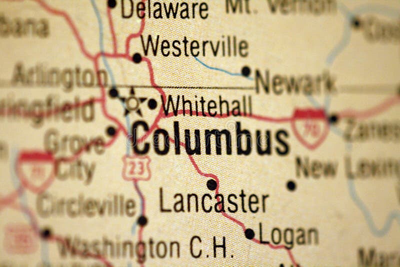 Map of Columbus Ohio