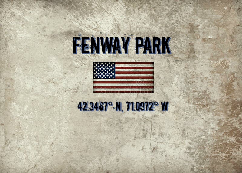 Fenway Park, Boston, MA stock illustration Fenway Park, Boston, MA stock illustration