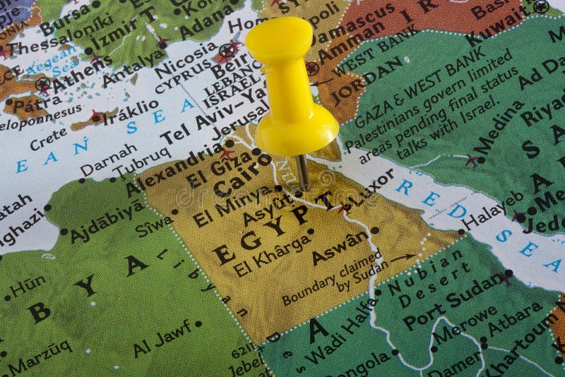 Map of Egypt royalty free stock photography