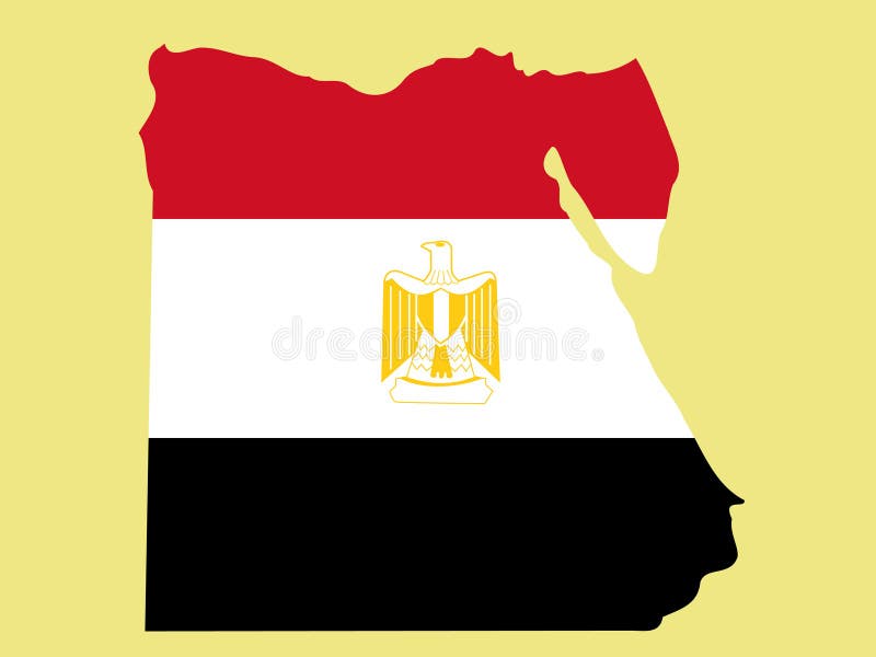 De a egipcio bandera ilustraciones.