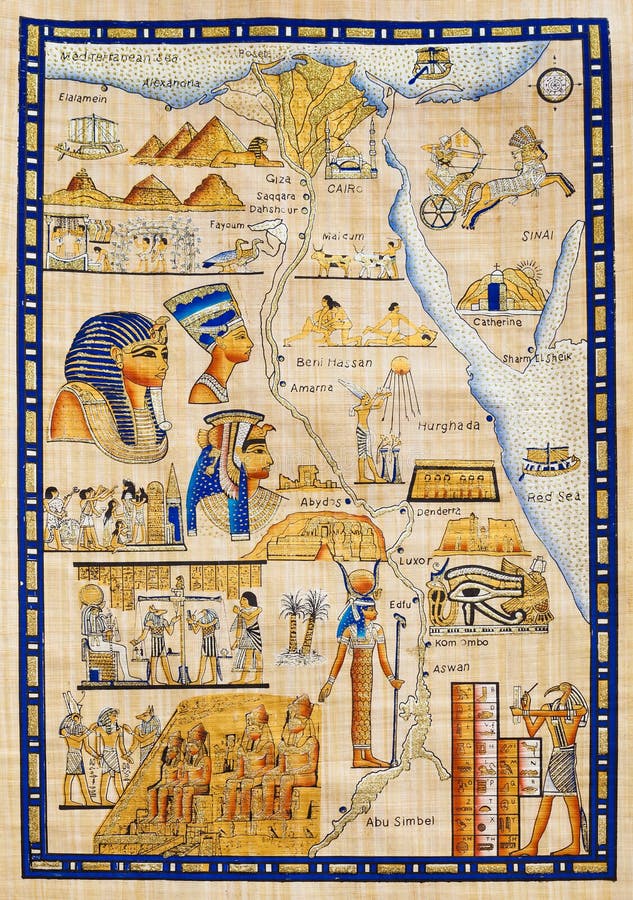 Egypt map ancient hi-res stock photography and images - Alamy