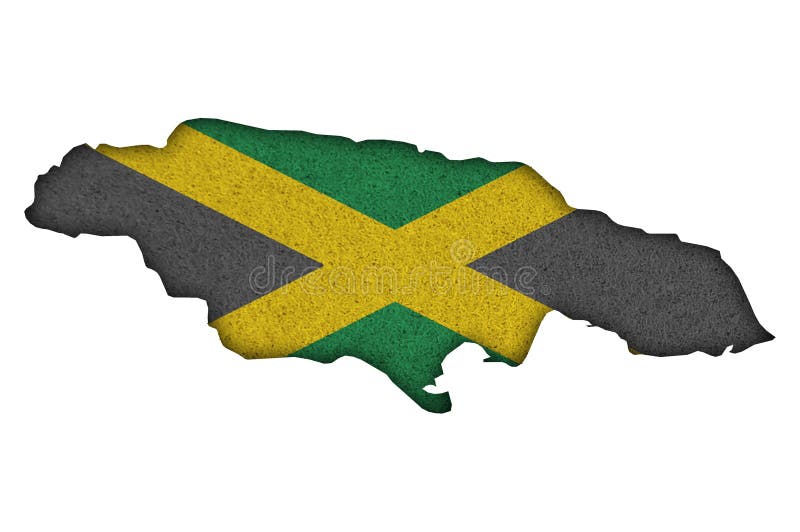 Map And Flag Of Jamaica Stock Vector Illustration Of Shade