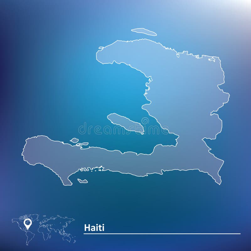 Map of Haiti stock vector. Illustration of haiti, bright 125150358
