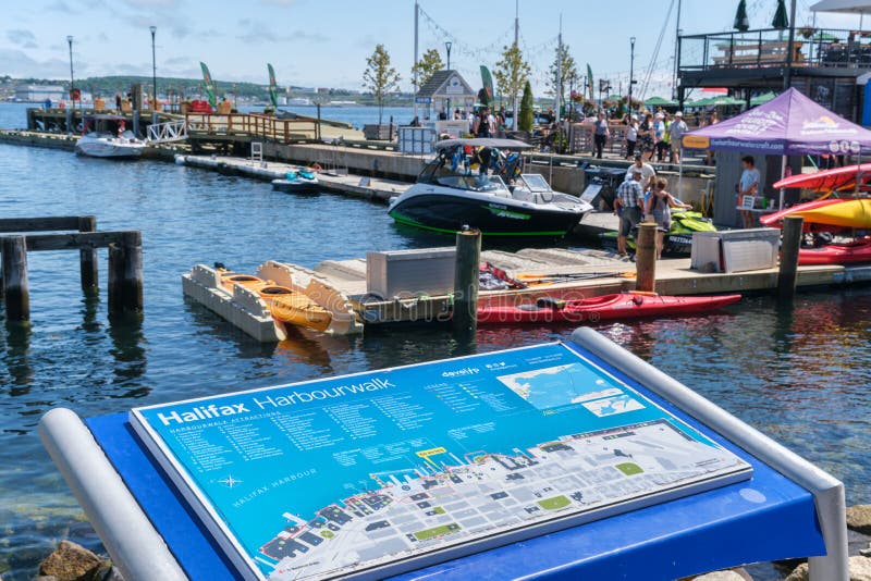 Map of Halifax Harbourfront, Canada Editorial Image Image of port