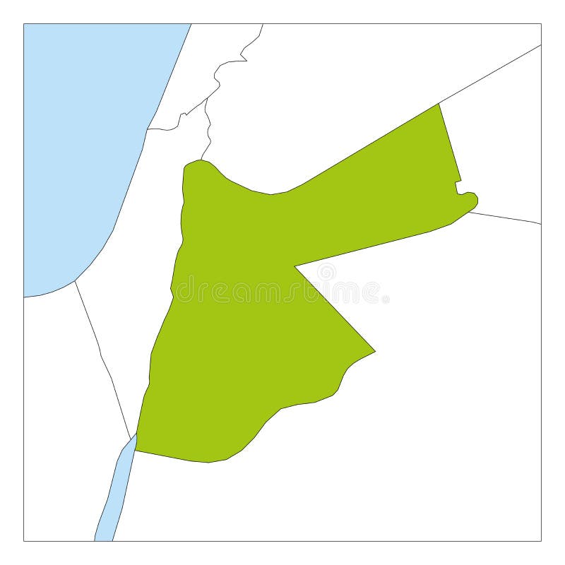 Map of Jordan Green Highlighted with 