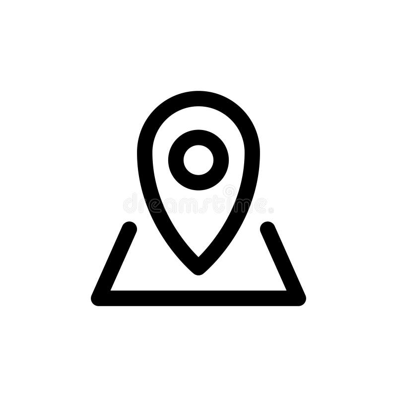 Map Location Line Style Icon. Vector Illustration Stock Vector ...