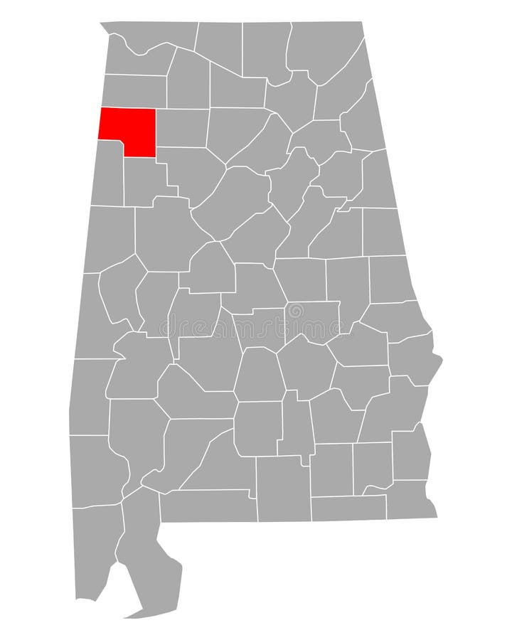 Map of Marion in Alabama stock vector. Illustration of isolated 197130450