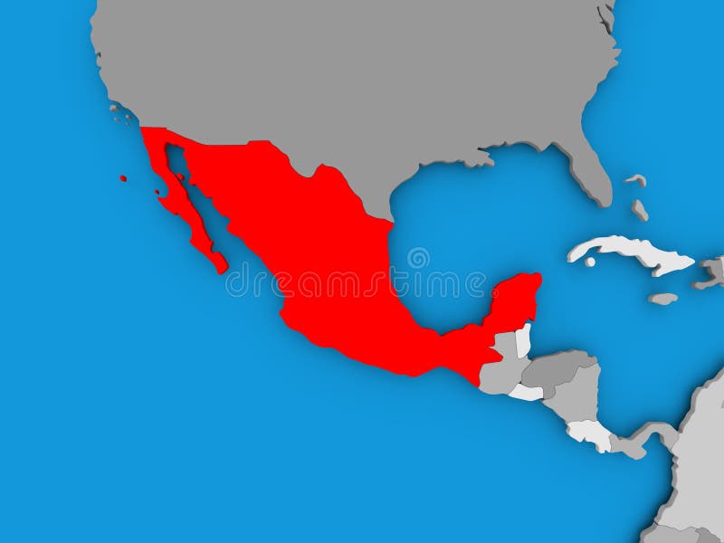 Map of Mexico stock illustration Map of Mexico stock illustration