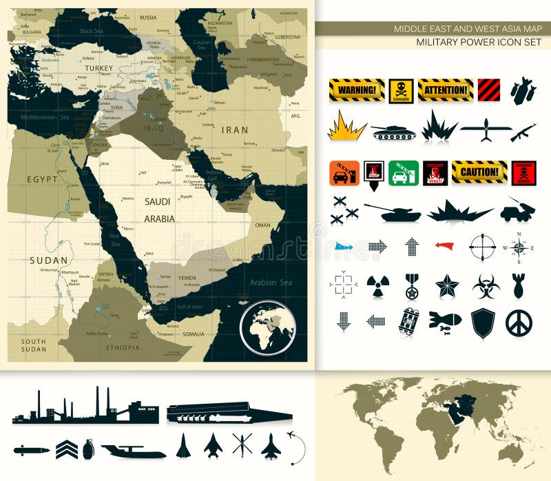 Map Of Middle East And Asia