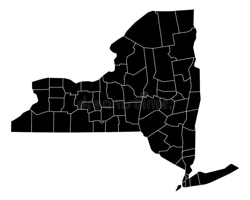 New Jersey State Outline Administrative and Political Vector Map in ...