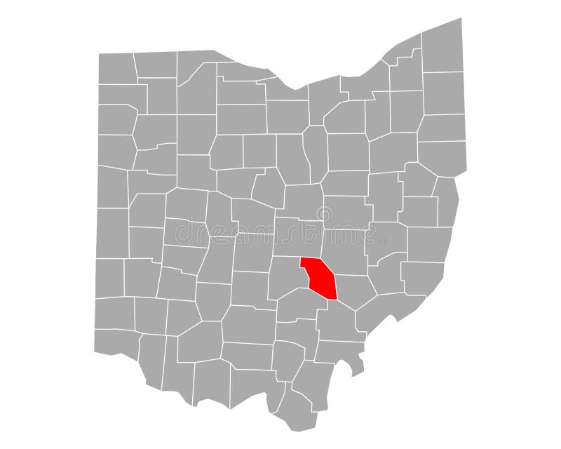 Map of Perry in Ohio stock vector. Illustration of travel 194713744