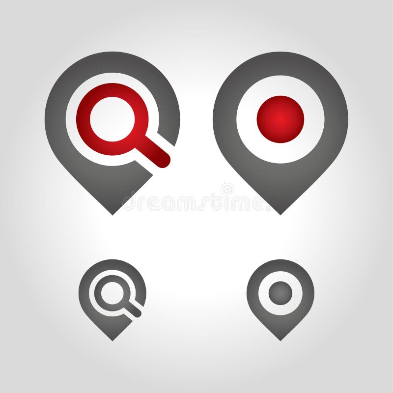 map pin logo, icon and symbol vector illustration vector illustration