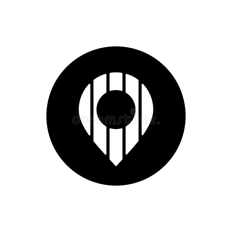 Map pin logo template, location point icon, gps pointer symbol - Vector vector illustration