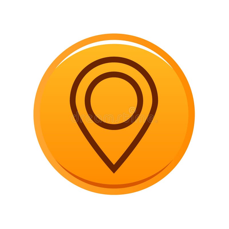 Map pin pointer icon button vector illustration
