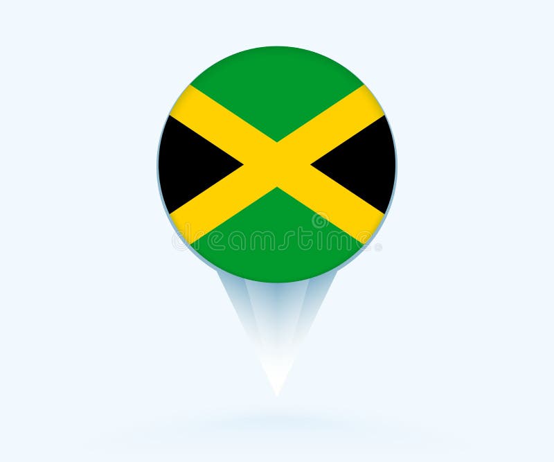 Flag of Jamaica in Marijuana Leaf Shape. the Concept of Legalization
