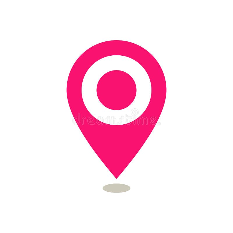 Map pointer icon stock illustration