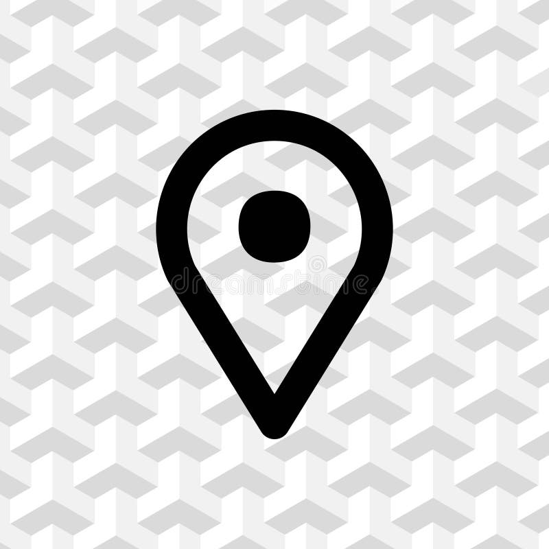 Map pointer icon stock vector illustration flat design royalty free illustration