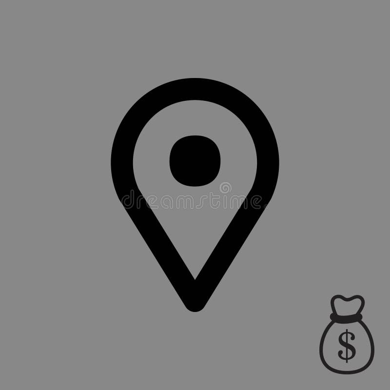 Map pointer icon stock vector illustration flat design vector illustration