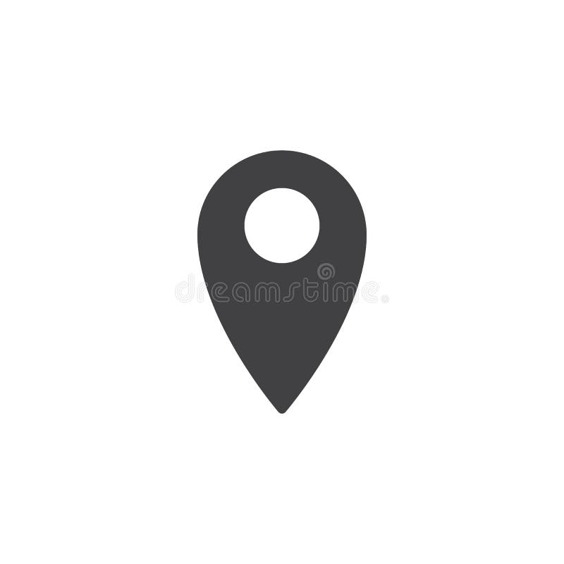 Map pointer vector icon royalty free illustration