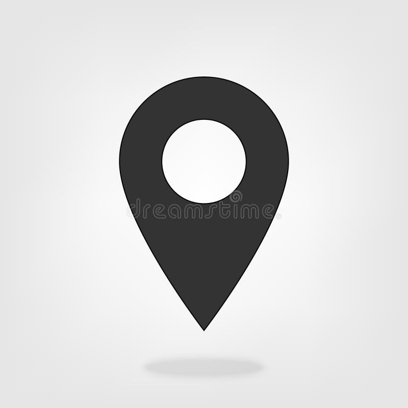 Map Pointer Vector Icon Marker Location. GPS Location Symbol Navigation